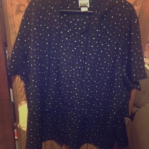 Polka Dot Blouse And Skirt Set